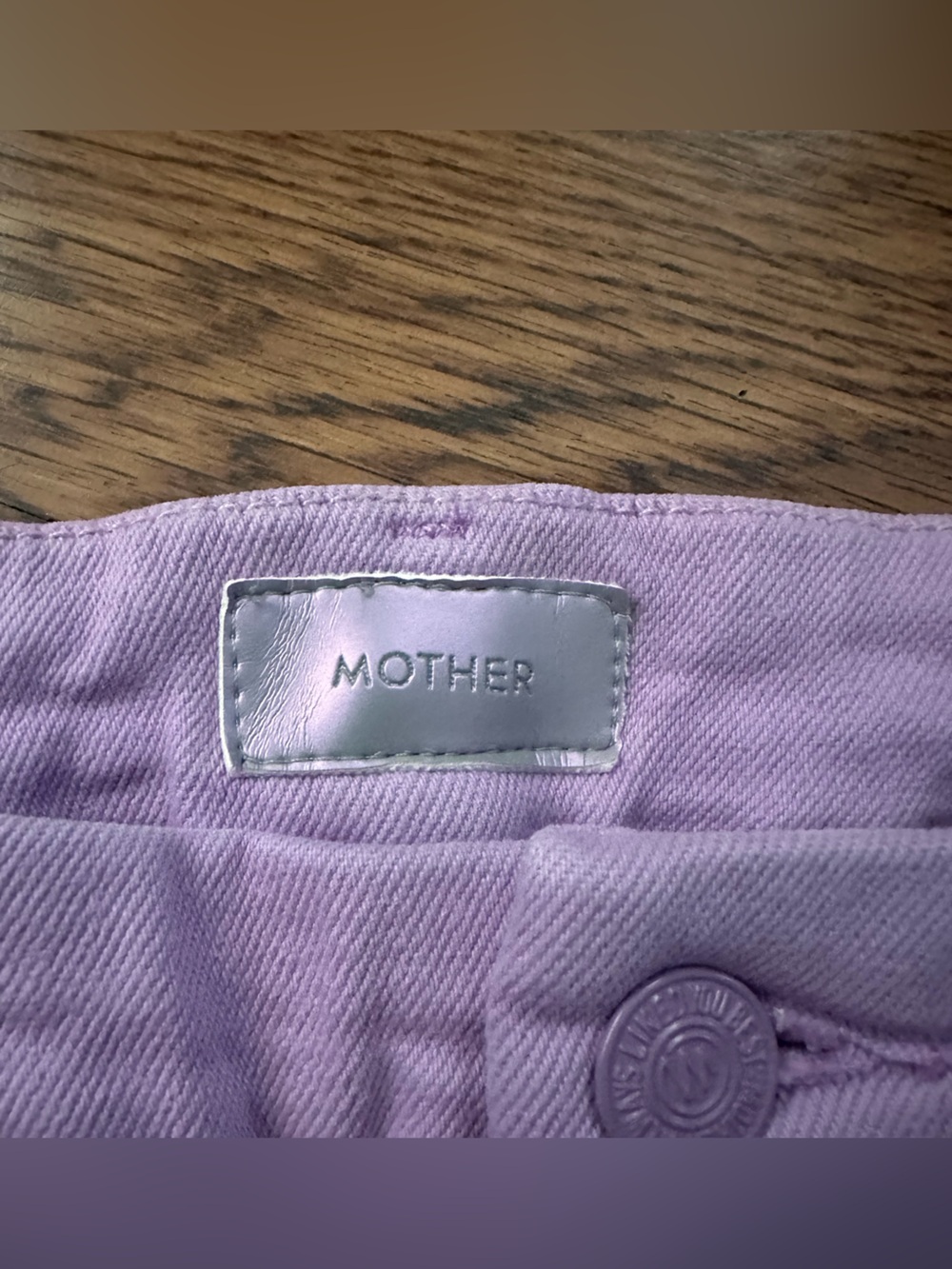MOTHER Lavender Wide-Leg Flare Jeans 26 The Roller Sneak Second Chance raw hem - Picture 4 of 8